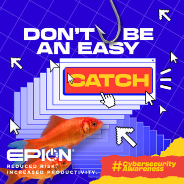 graphic saying don't be an easy catch with goldfish