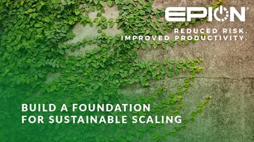 Illustration of a sturdy foundation, highlighting the concept of sustainable scaling for long-term development.