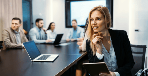 woman in conference room